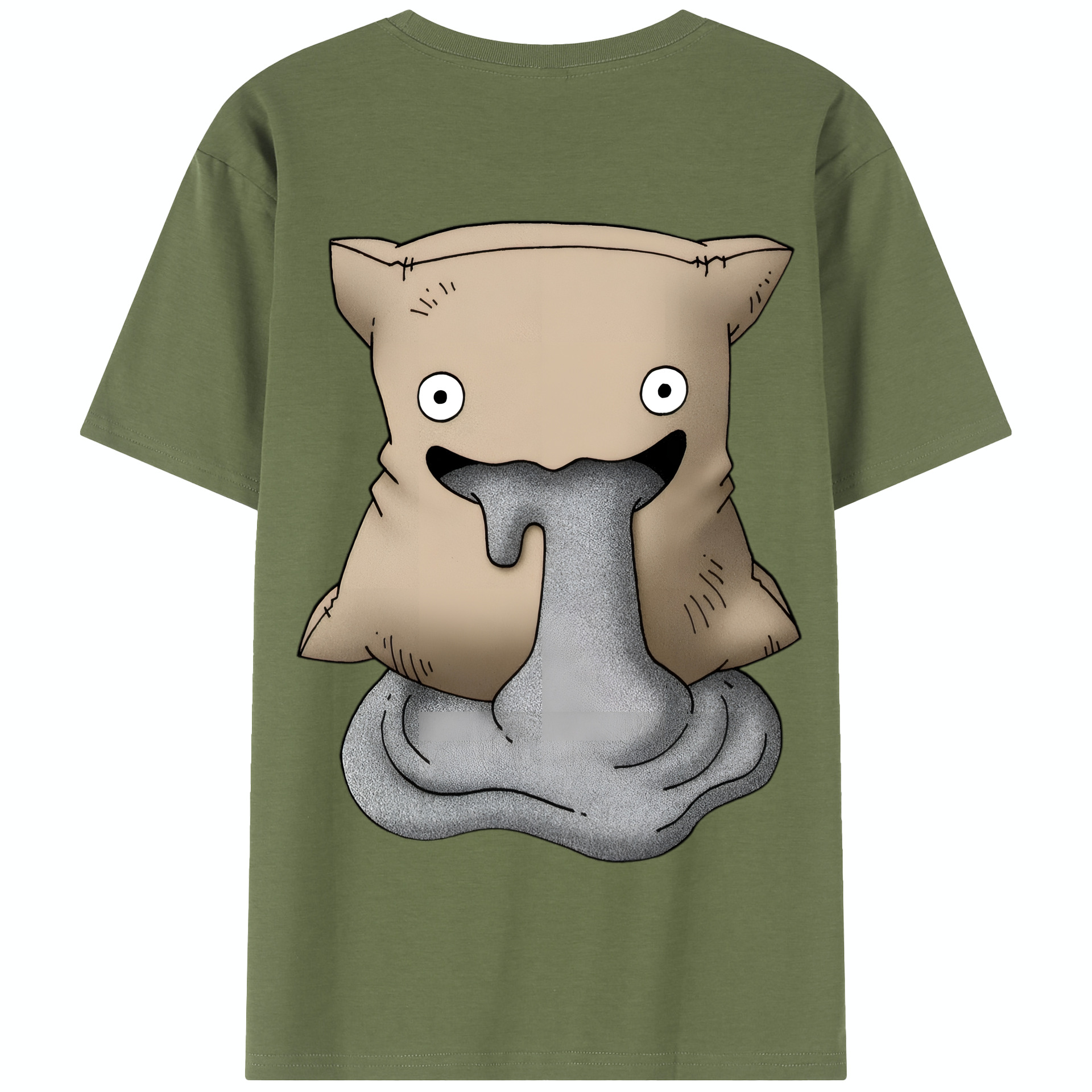 （画像用） ドラゴンクエスト Doragon Kuesuto Dragon Quest 綿100％半袖Tシャツ（背面プリント）